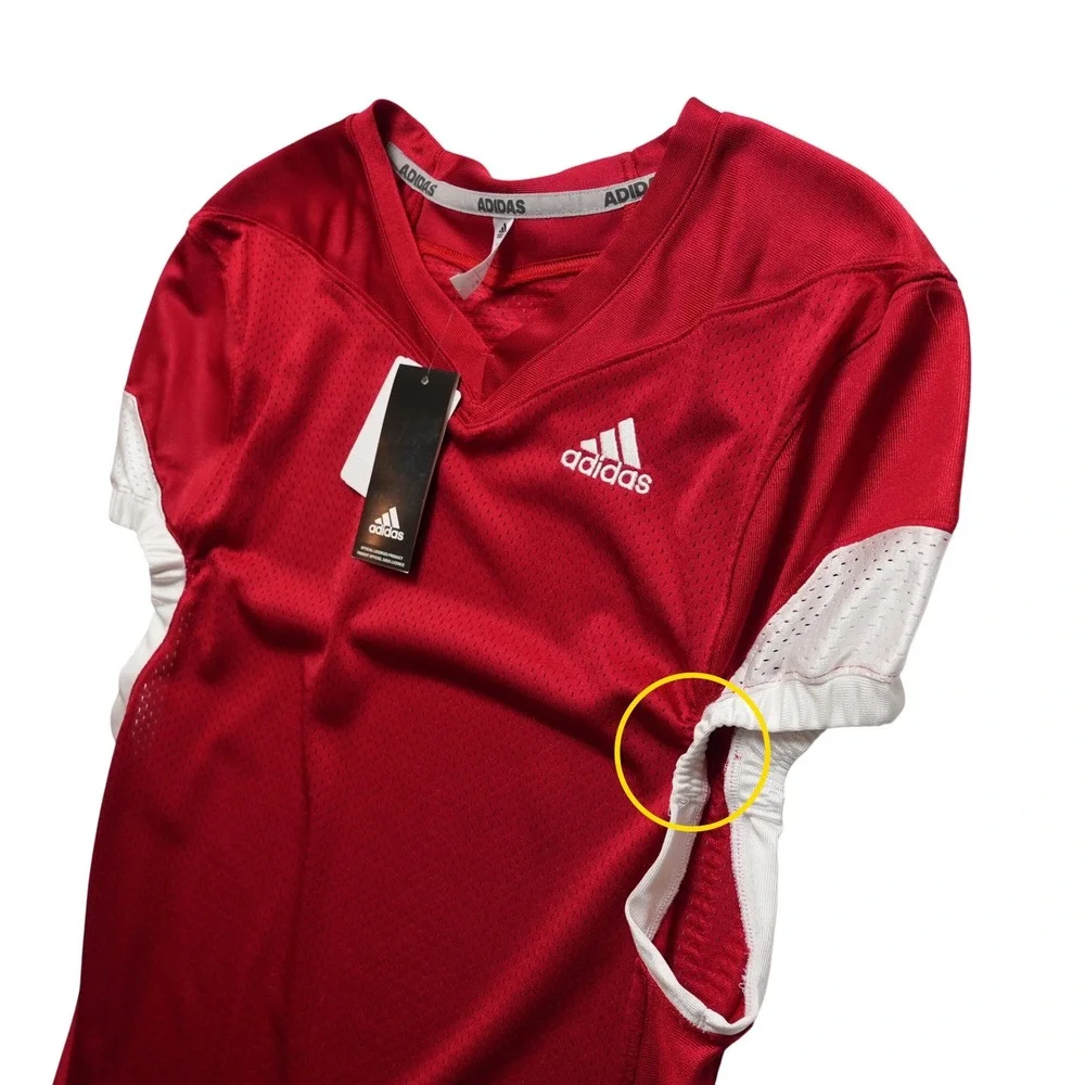 Adidas Football Practice Jersey Mens S‎ Red White H63668 Mesh Training